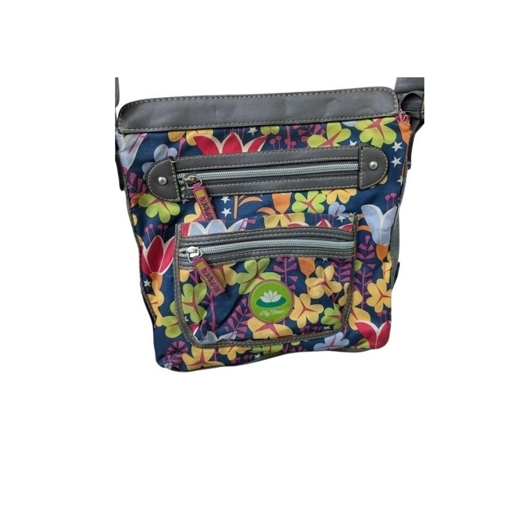 Lily Bloom Multi-Colored floral‎ crossbody bag with adjustable strap